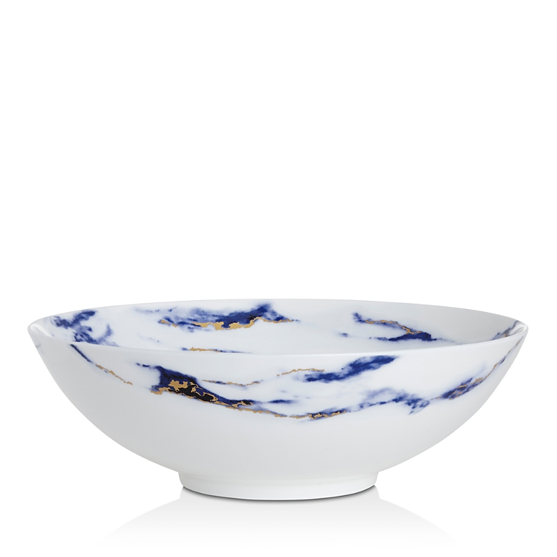 Prouna Marble Serving Bowl In Azure