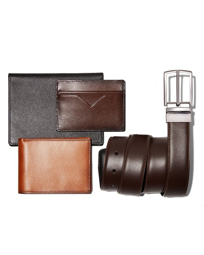 Shop The Men's Store At Bloomingdale's Rfid Smooth Slimfold Wallet - 100% Exclusive In Brown