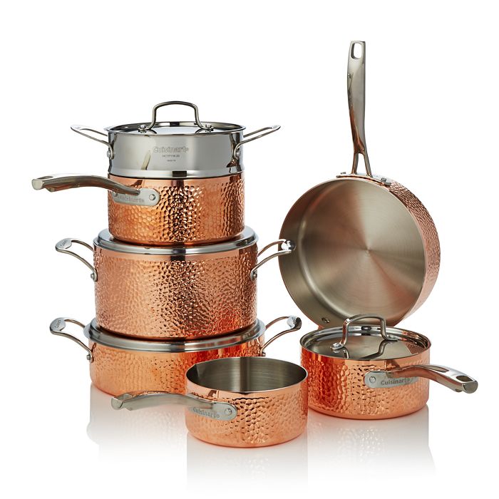 Cuisinart Hammered Copper Triply 11 Piece Set 100 Exclusive