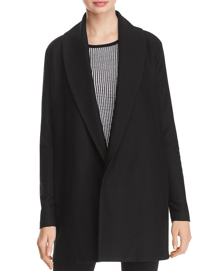 Eileen Fisher Shawl-Collar Coat | Bloomingdale's