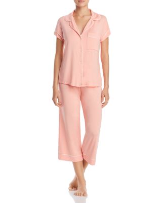 Eberjey Gisele Short Sleeve Crop Pajama 