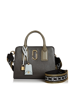 Marc By Marc Jacobs Little Big Shot Leather Tote - Grey In Graphite Multi/gold