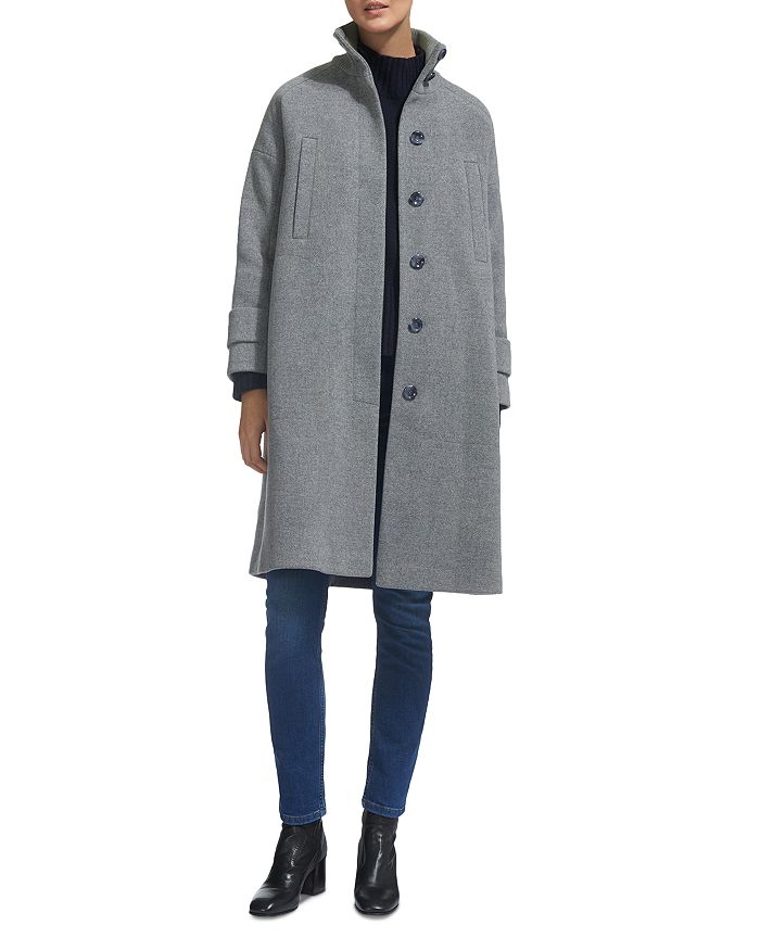 Whistles Funnel Neck Coat Bloomingdale's