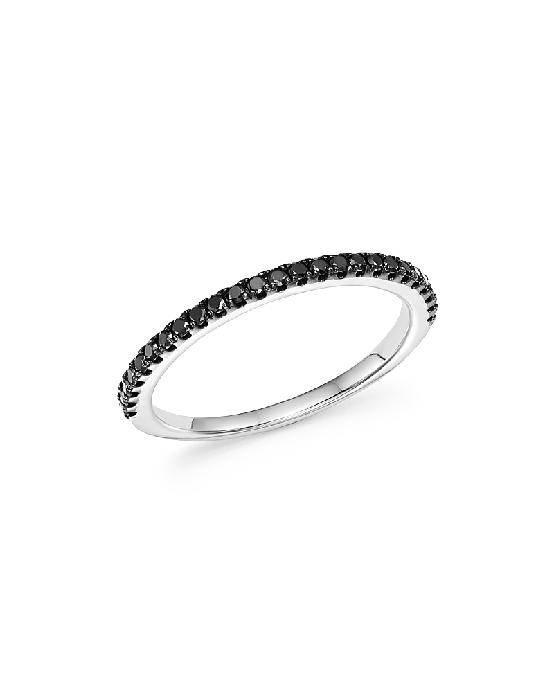 Bloomingdale's Fine Collection Black Diamond Band in 14K White Gold, 0.20 tcw