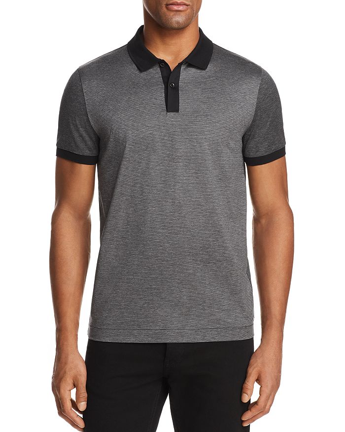 BOSS Phillipson Mercerized Stripe Short Sleeve Polo Shirt | Bloomingdale's