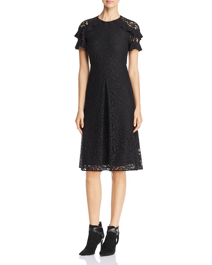 Burberry Ruffle Sleeve Lace Dress | Bloomingdale's