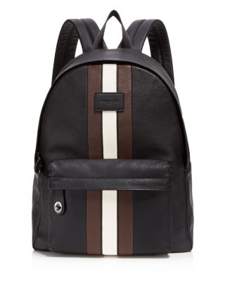 coach stripe backpack