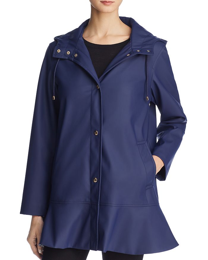 kate spade new york Peplum Raincoat 100 Exclusive Bloomingdale's