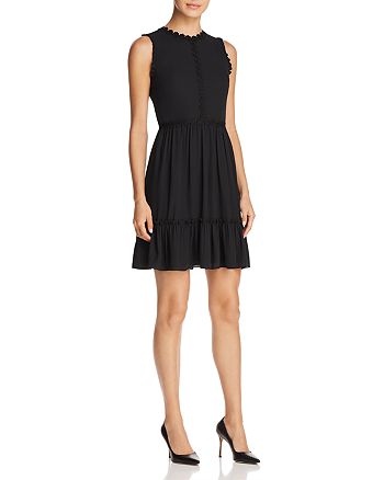 kate spade new york Floral Lace-Trimmed Mini Dress | Bloomingdale's