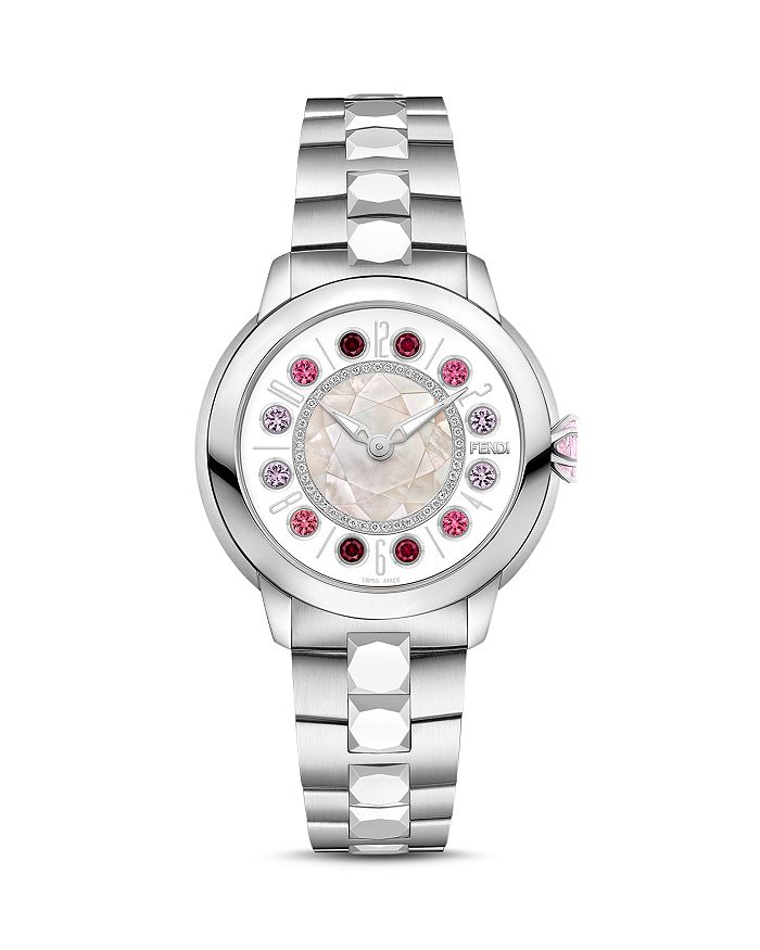 Fendi Fendi IShine Rotating Gemstones Watch, 38mm | Bloomingdale's