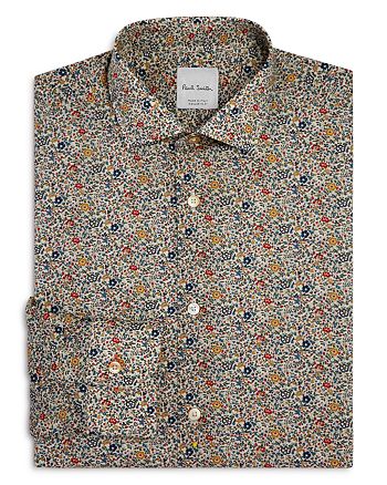 Paul Smith Italian Liberty Print Slim Fit Dress Shirt | Bloomingdale's