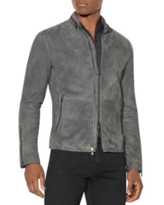 John varvatos suede racer jacket hotsell