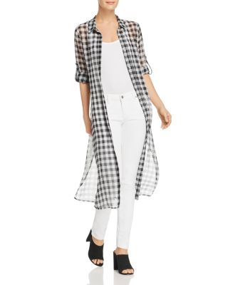 calvin klein gingham shirtdress