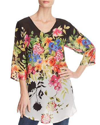 Johnny Was Betty Floral-Print Tunic | Bloomingdale's
