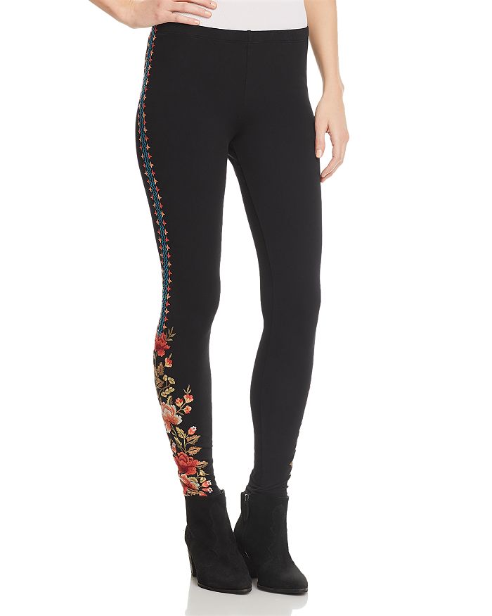 Embroidered leggings deals online