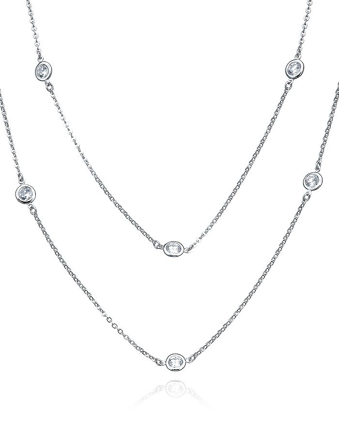 Crislu Layered Necklace, 36 In Silver