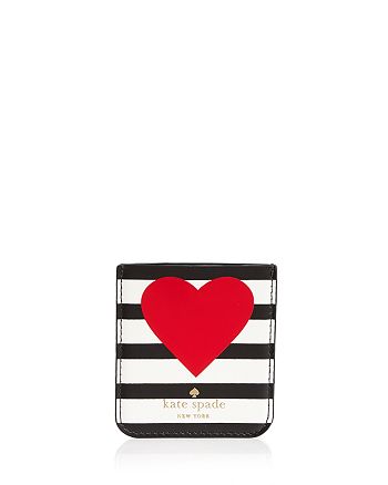 kate spade new york Heart Stripe iPhone Sticker Pocket | Bloomingdale's