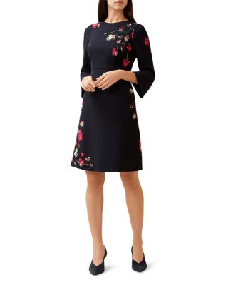 hobbs painted rose dress