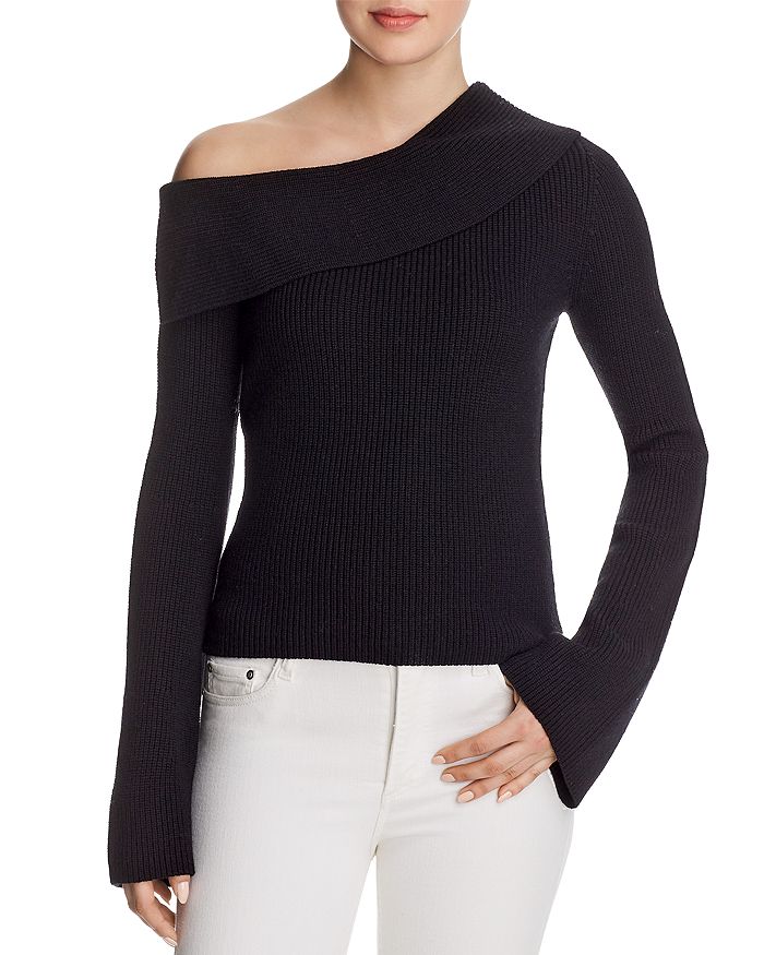 Theory off cheap shoulder sweater