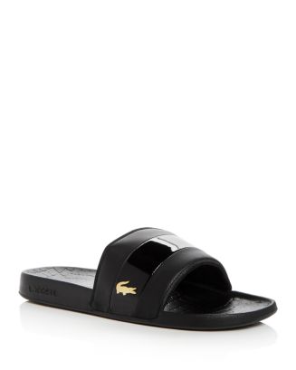 Lacoste frasier deluxe clearance slides white