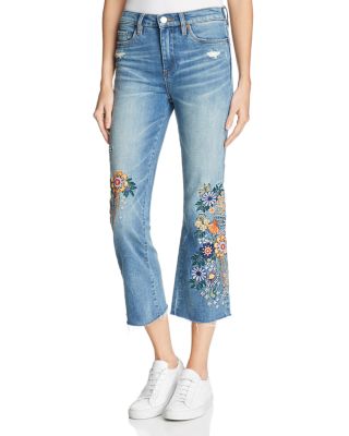 blanknyc embroidered jeans