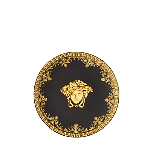 Versace By Rosenthal I Love Baroque Nero Plate In Gold