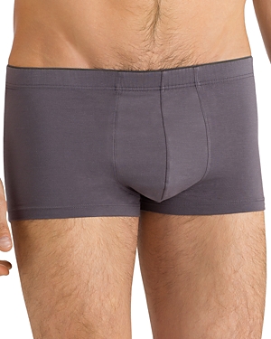 Hanro Cotton Superior Boxer Briefs In Gray