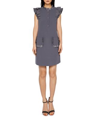 ted baker ruffle tunic dress