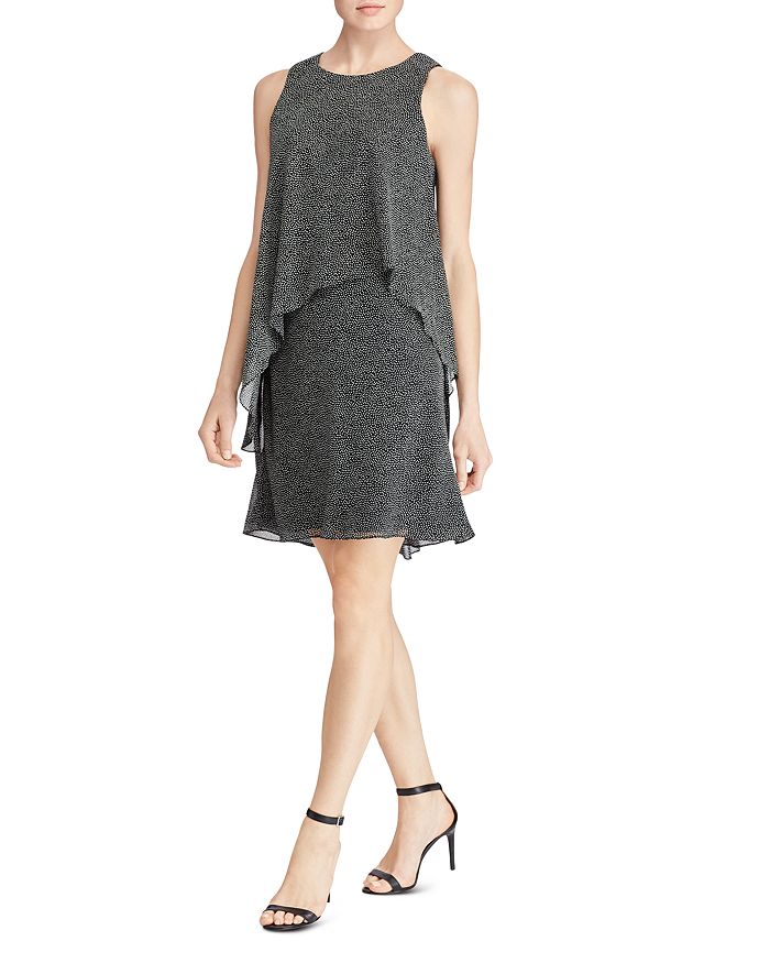 Lauren ralph lauren 2025 tiered overlay dress