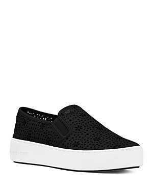UPC 191936295612 product image for Michael Michael Kors Women's Trent Perforated Leather Slip-On Sneakers | upcitemdb.com