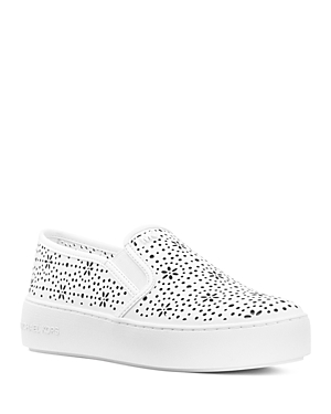 UPC 191936295933 product image for Michael Michael Kors Women's Trent Perforated Leather Slip-On Sneakers | upcitemdb.com