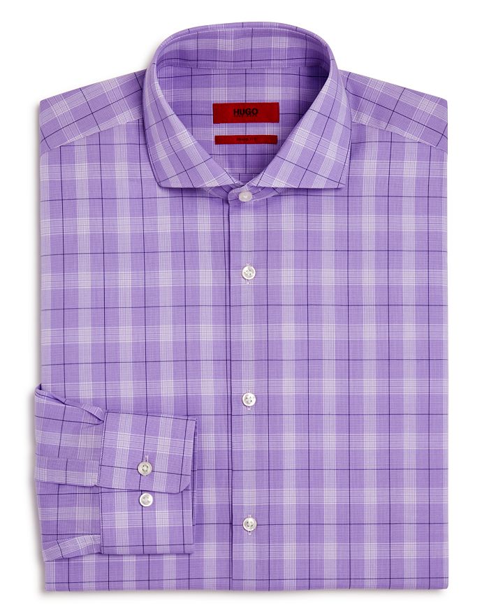 HUGO Plaid Regular Fit Dress Shirt | Bloomingdale's