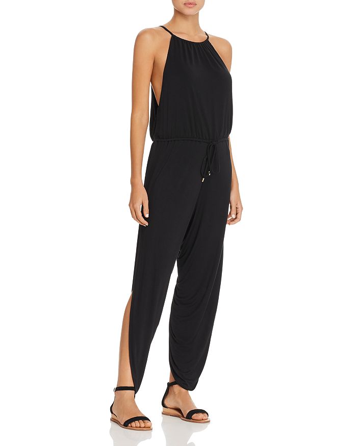 LAUNDRY BY SHELLI SEGAL LAUNDRY BY SHELLI SEGAL DRAPED JUMPSUIT SWIM COVER-UP,LYSS8241