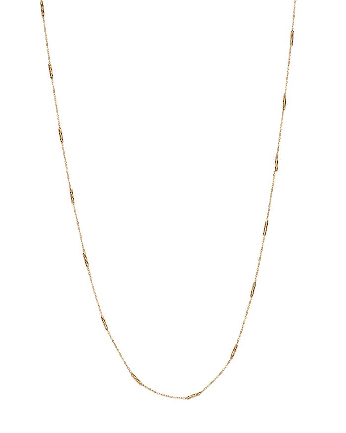 Moon & Meadow Bar Station Necklace in 14K Yellow Gold, 16