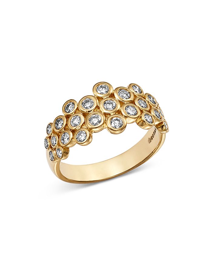 Bloomingdale's Diamond Bezel Set Cluster Ring in 14K Yellow Gold, 0.75