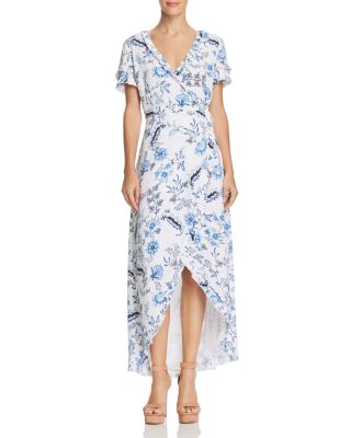 GUESS - Nicolle Paisley Floral Maxi Wrap Dress