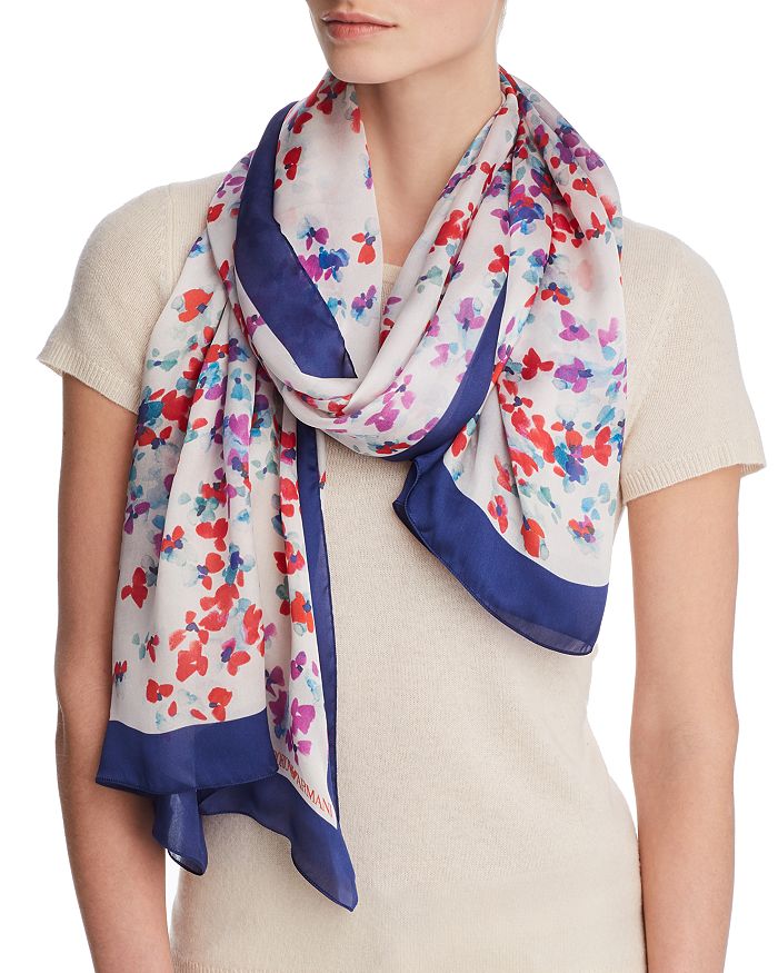 Emporio armani silk scarf top
