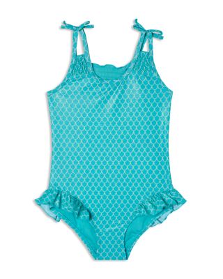 Hula Star - Girls' Shimmer Mermaid Princess Swimsuit - Little Kid