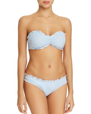 ruffle bandeau swim top