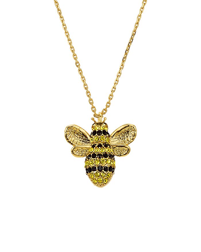 kate spade new york Pav Bee Pendant Necklace 16