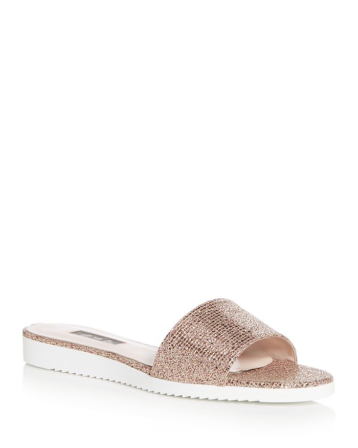 Sjp By Sarah Jessica Parker Women's Tropez Glitter Slide Sandals - 100% Exclusive In Pink
