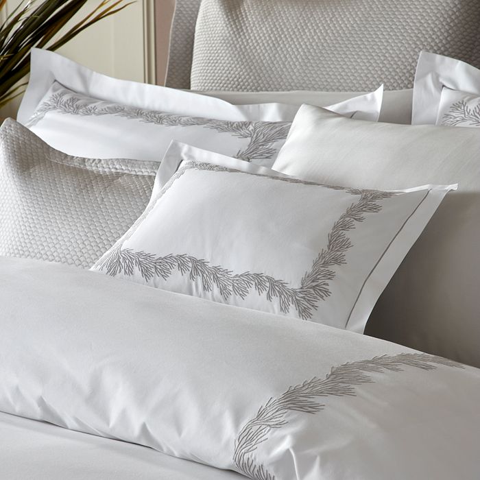 Matouk Alba Quilted King Sham In Silver
