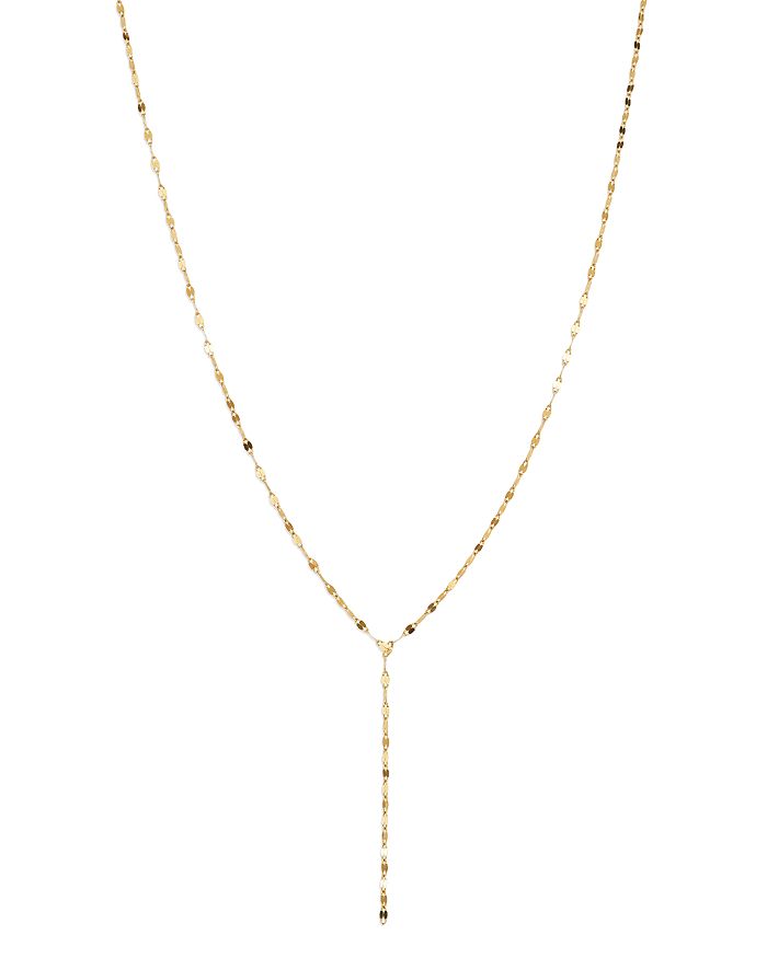 Moon & Meadow Flat Link Chain Y Drop Necklace In 14k Yellow Gold, 17 - 100% Exclusive