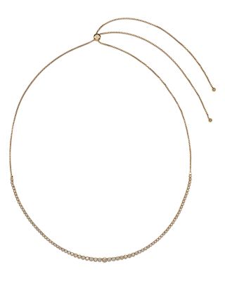 Diamond Graduated Bolo Necklace in 14K Yellow Gold, 2.50 tcw&nbsp; 