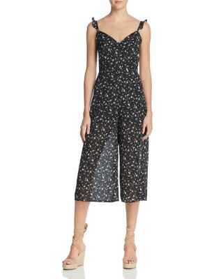 wide legged cropped jumpsuit