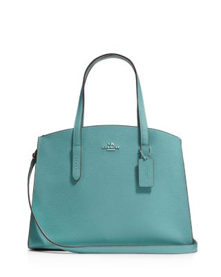 polished pebble leather charlie carryall