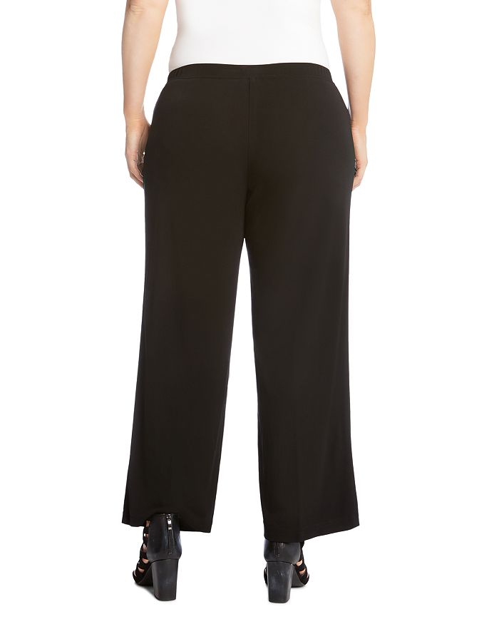 Karen Kane Plus Plus Size Matte Jersey Pull-on Pants In Black | ModeSens