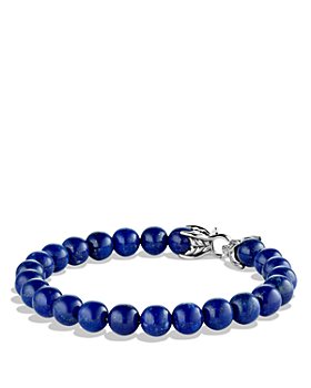 David Yurman - Men's Spiritual Beads Bracelet with Lapis Lazuli, 8mm