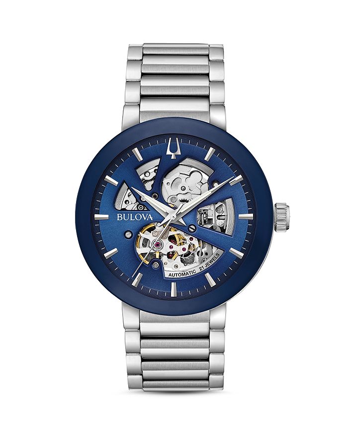 Shop Bulova Modern Watch, 42mm In Blue/silver