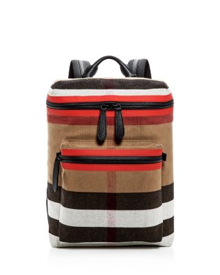 burberry canvas check backpack